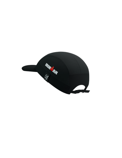 Compressport Unisex's 5 Panel Light Cap - Black (Ironman 2025)