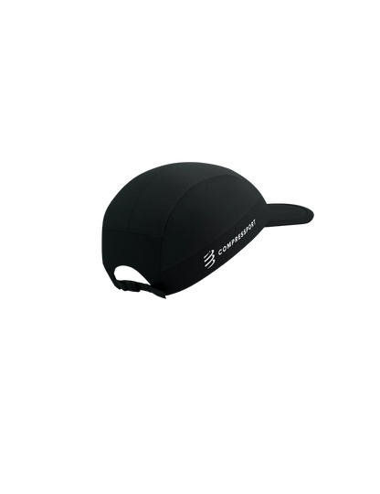 Compressport Unisex's 5 Panel Light Cap - Black (Ironman 2025)
