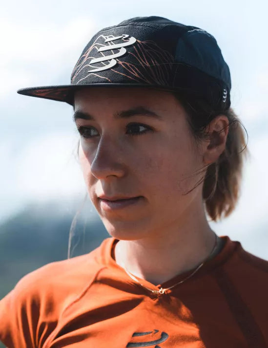 Compressport 5 Panel Light Cap Trail Capsule 2023 - Black/Rust