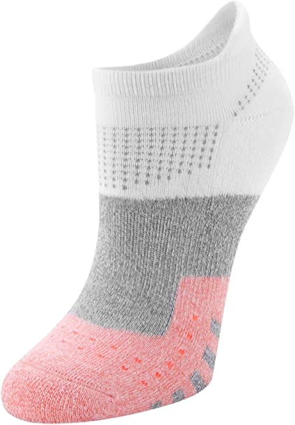SOFSOLE Women's Bamboo Multi Sports Cushion Low Cut Socks 3pairs - Grey/Pink/Purple/Blue