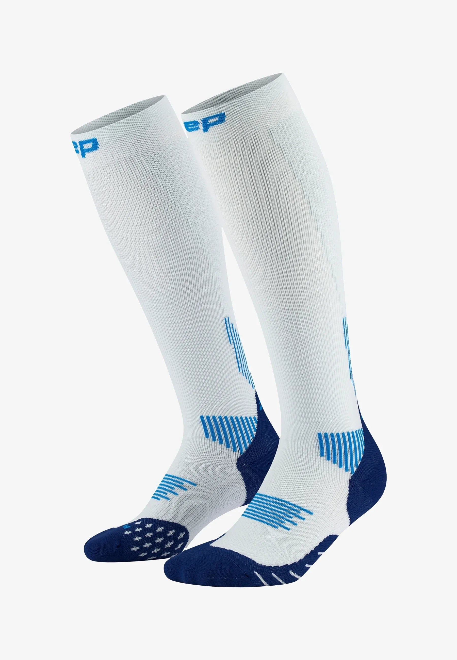 CEP Men's Run Socks Tall 5.0 - Ice/Blue
