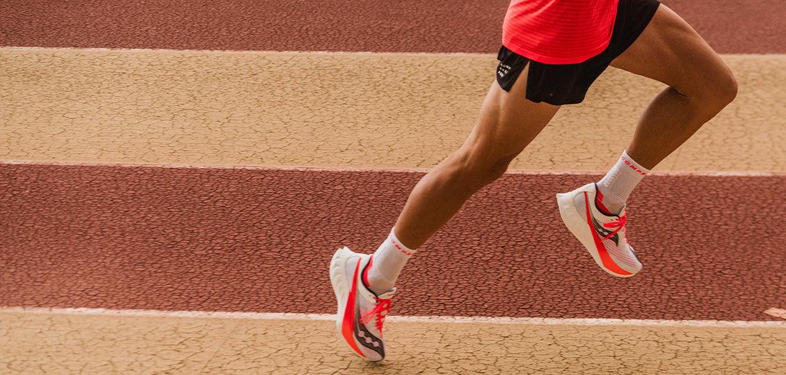 Compressport Unisex's Pro Marathon Socks v2.0 - Fluo Red/White