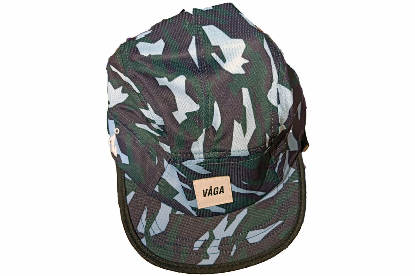 VAGA Patterned Cap - Black/Khaki Green/Postal Blue