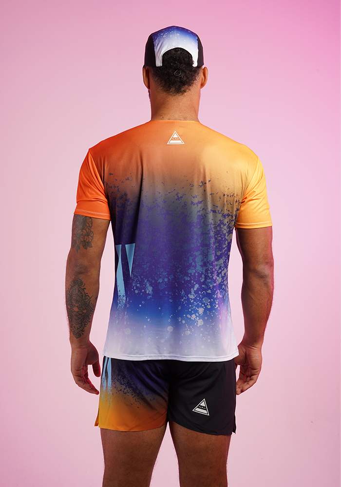 Uglow Men's UGS T-Shirt - Orange/Purple