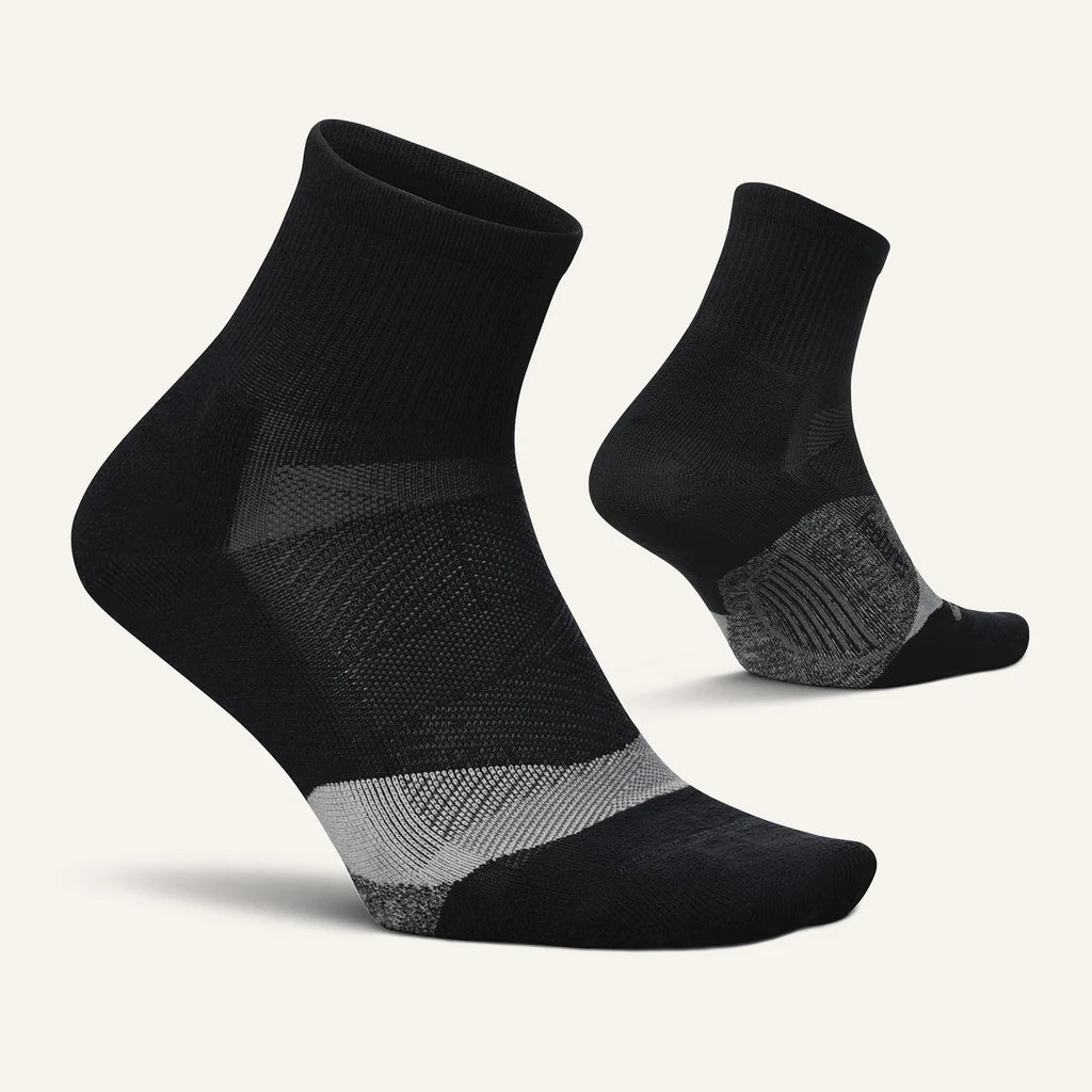 Feetures Elite Light Cushion Quarter - Black
