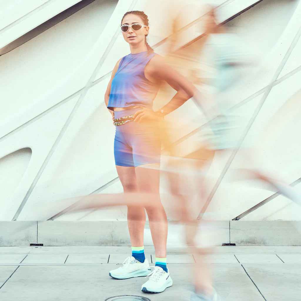 Feetures Elite Light Cushion Quarter - Surfboard Blue