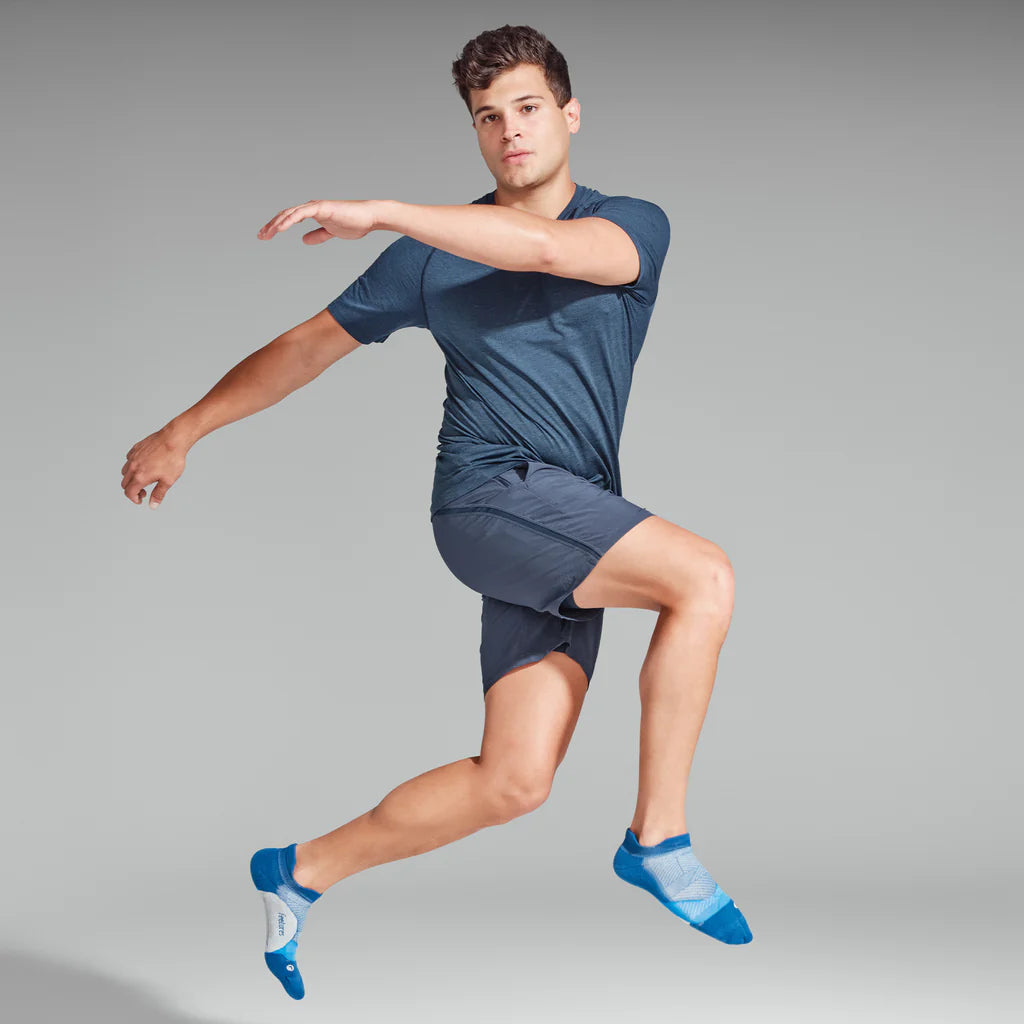 Feetures Elite Light Cushion No Show Tab - Navy Mist