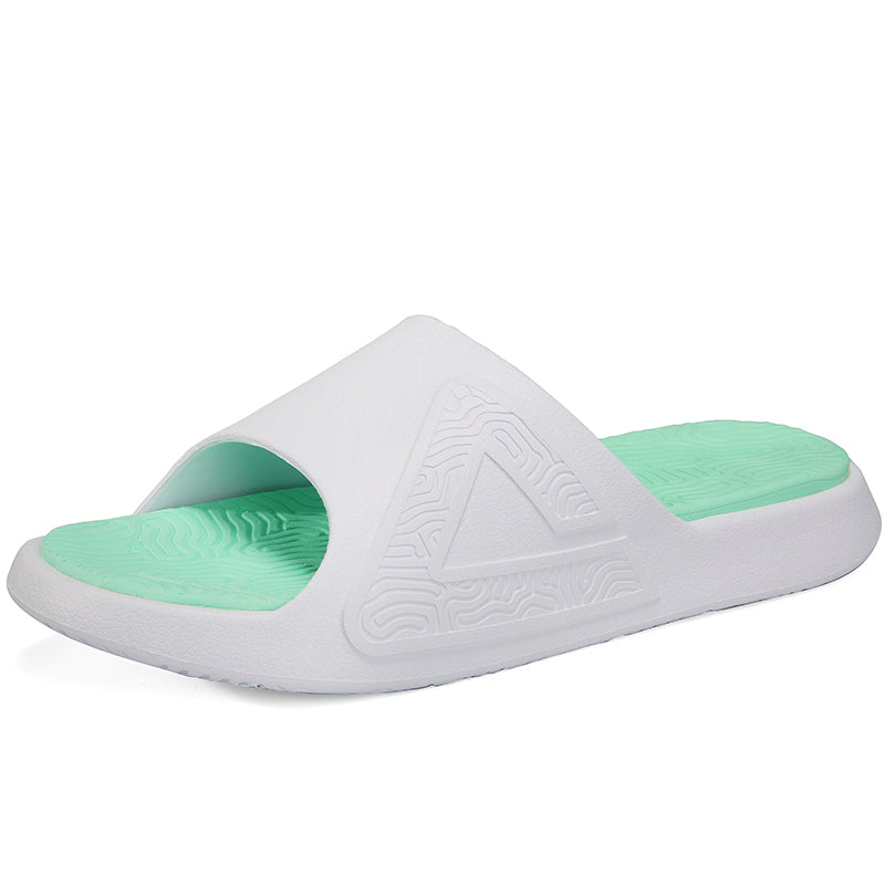 PEAK Unisex Slipper Taichi Slides 1.0 - White/Light Green