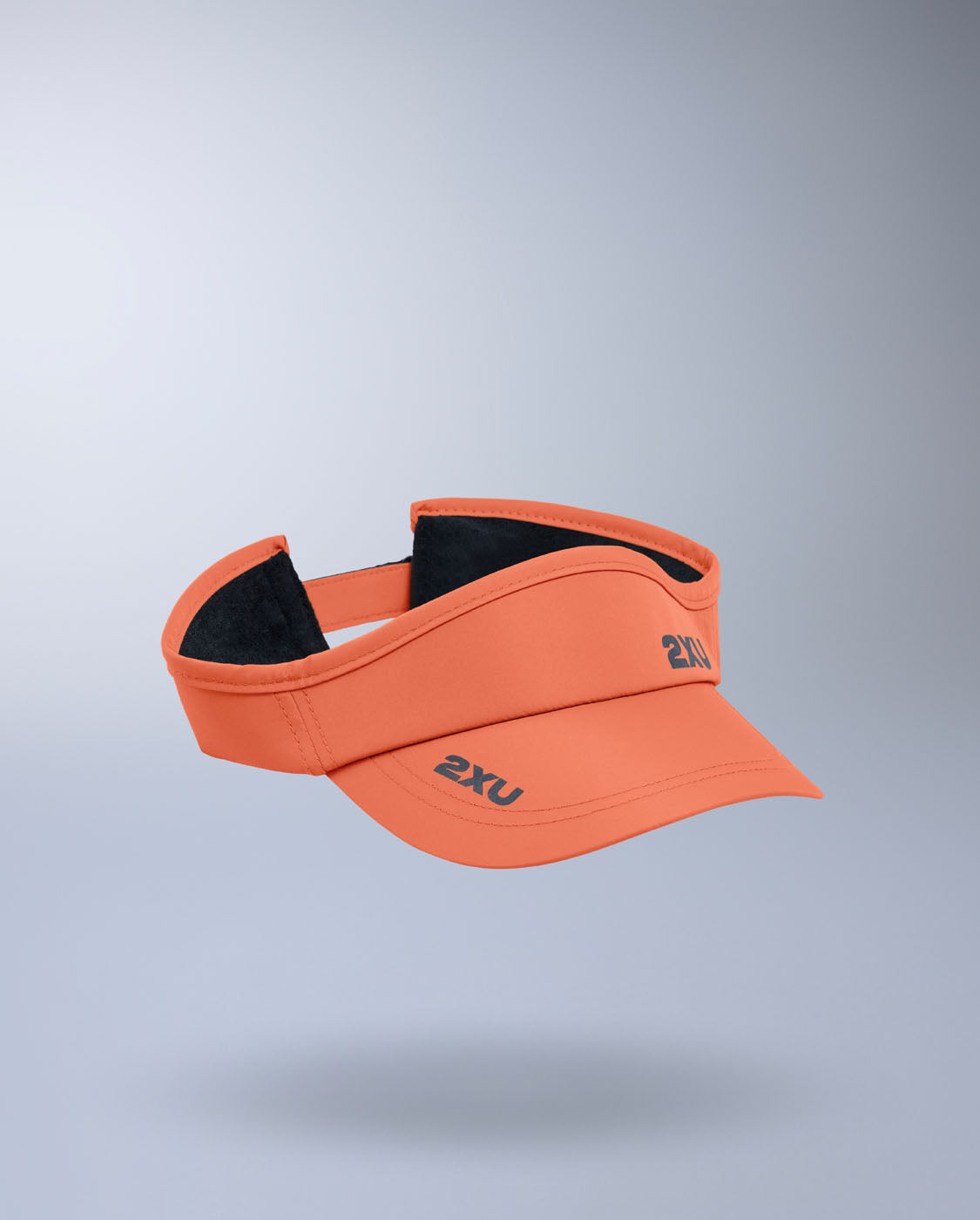 2XU Unisex's Run Visor - Ember/Black