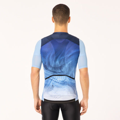 Oakley Endurance Dazzle Camo Jersey - Black/Light Blue