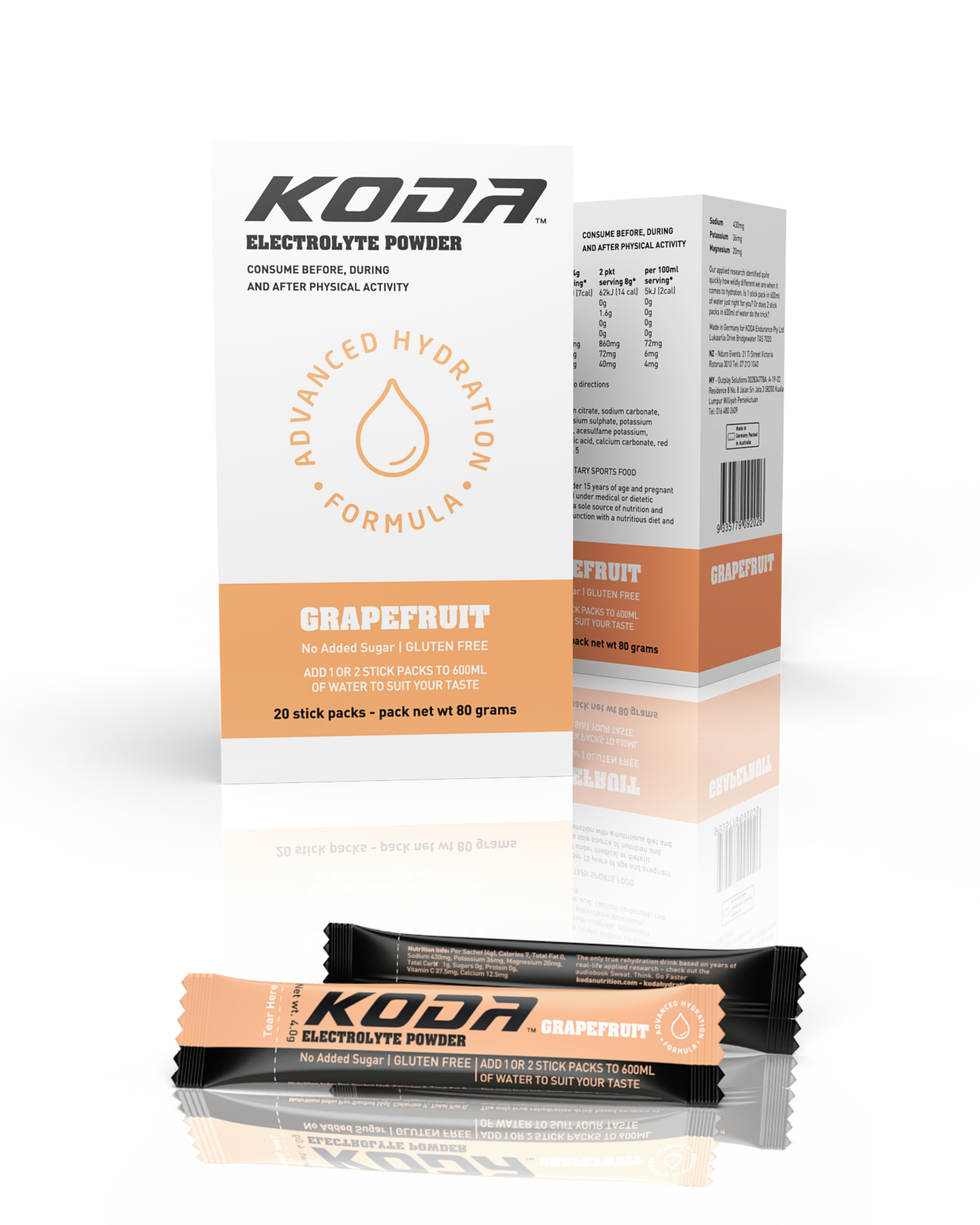 KODA Electrolyte Powder - Grapefruit (1 Stick)