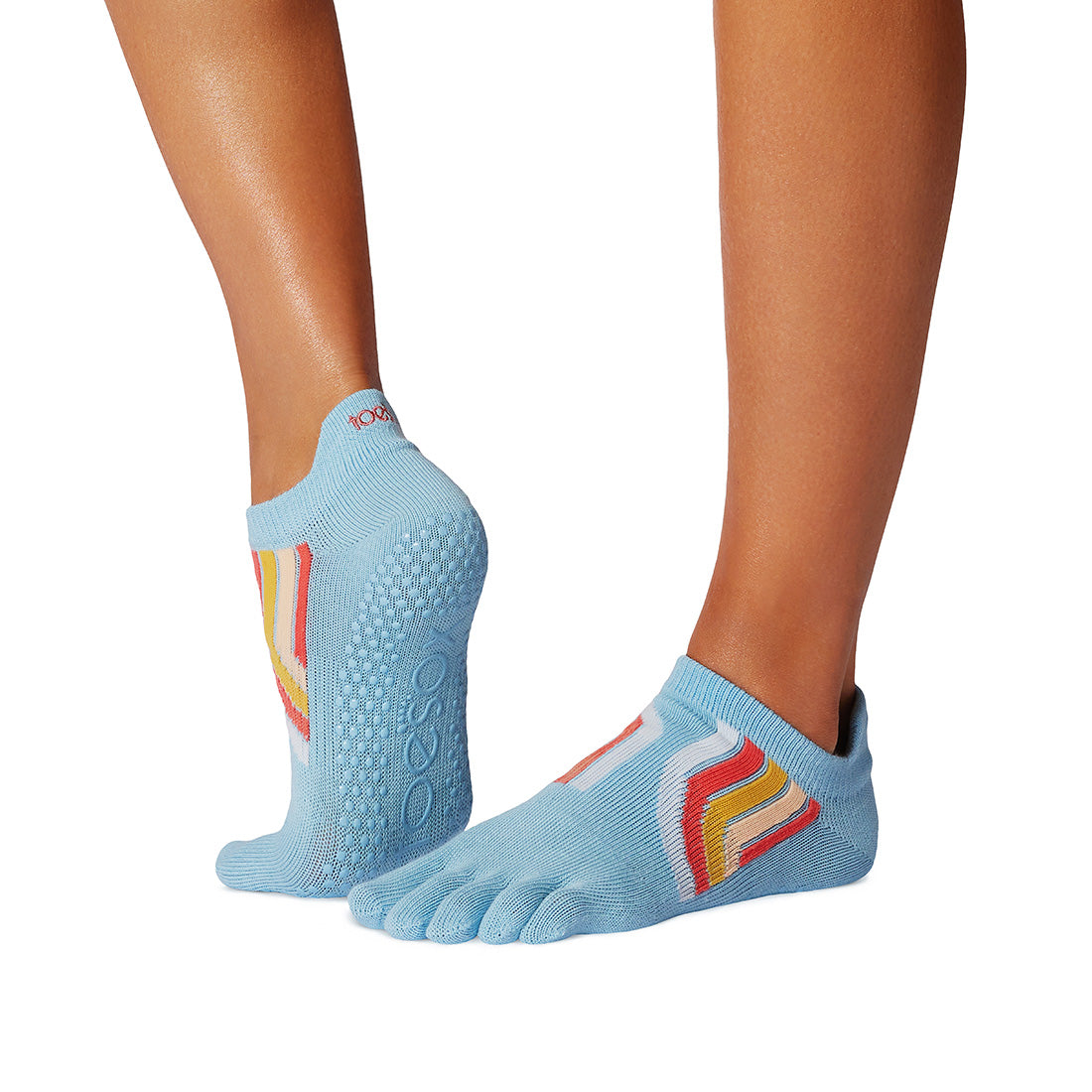 TOESOX Grip Full Toe Low Rise - Vibrancy