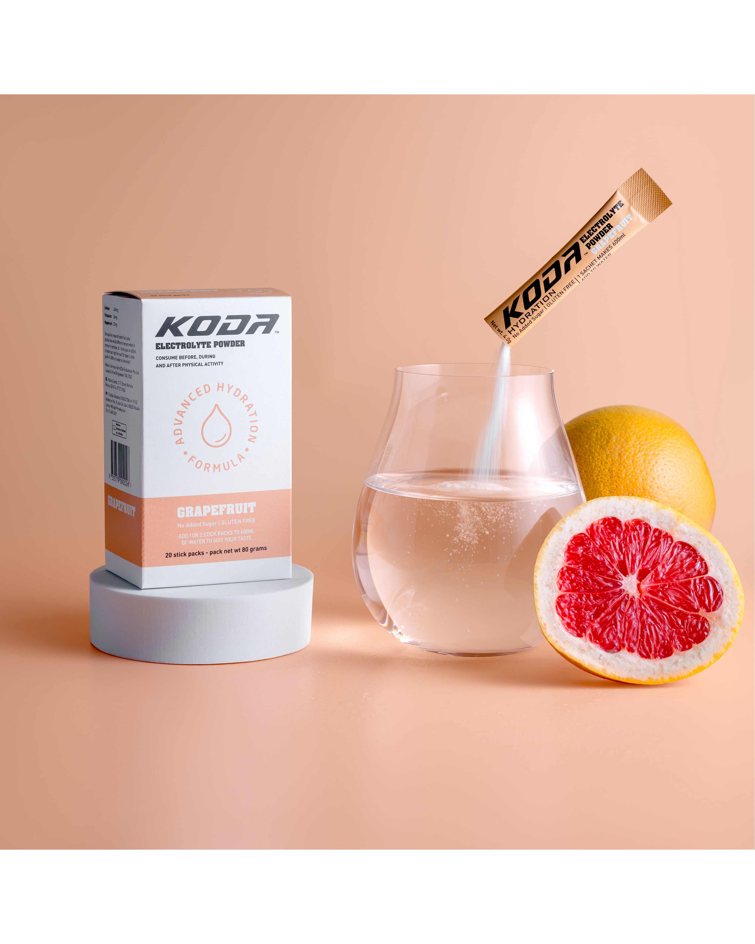 KODA Electrolyte Powder - Grapefruit (1 Stick)
