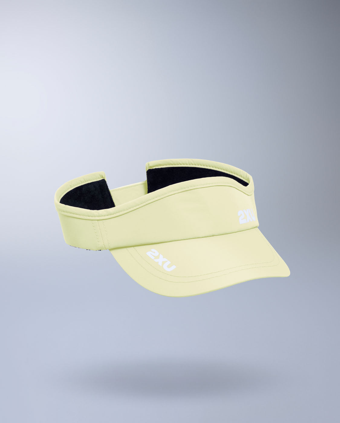2XU Unisex's Run Visor - Lemon Ice/White
