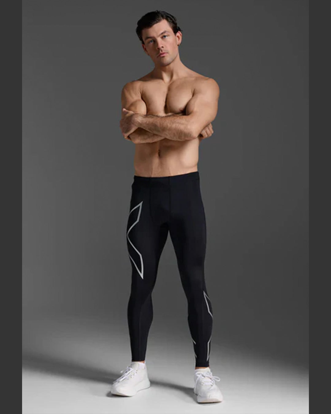 2XU Men's Core Compression Tights - Black/Silver