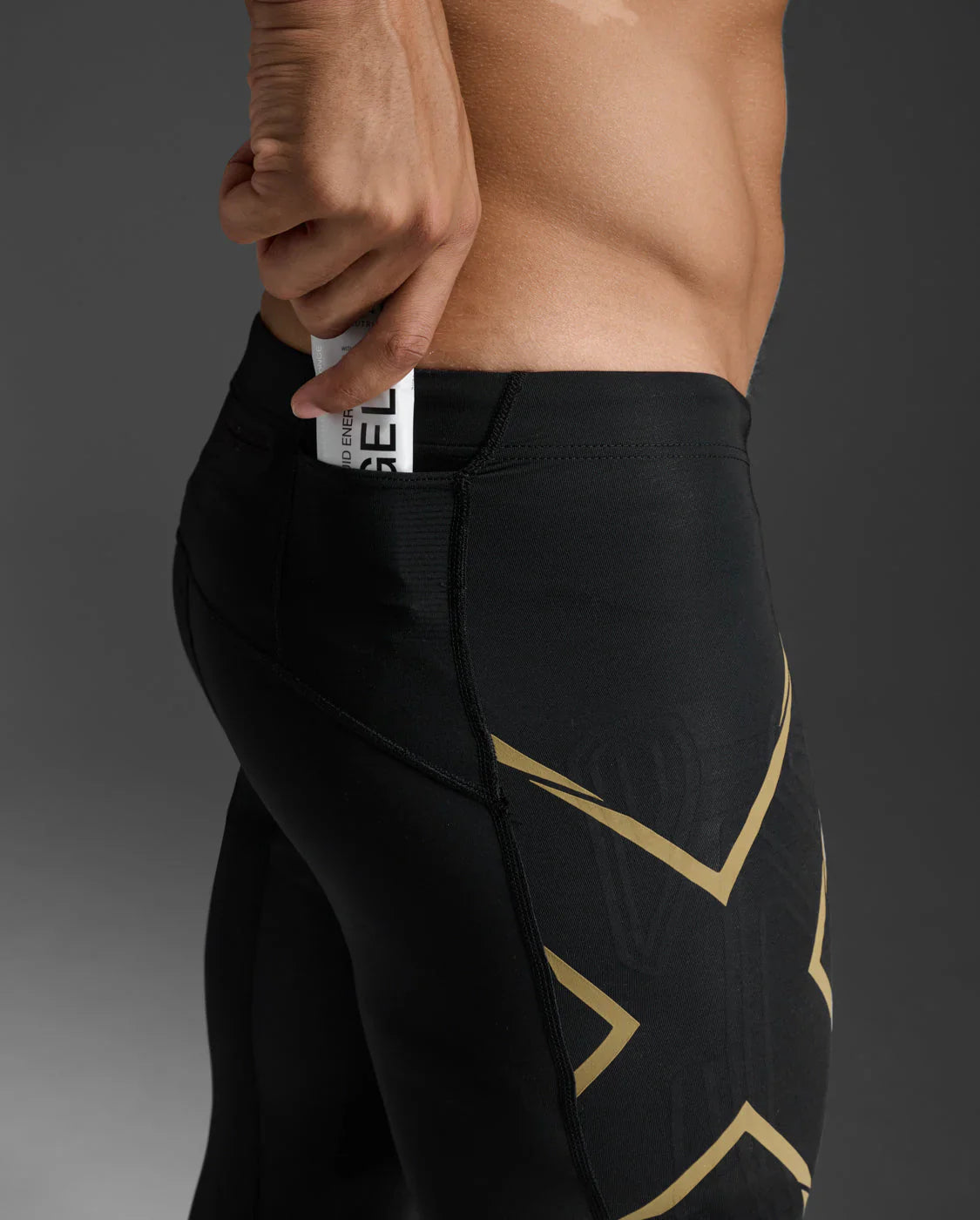 2XU Men's Light Speed Compression Tights - BLK/GRF