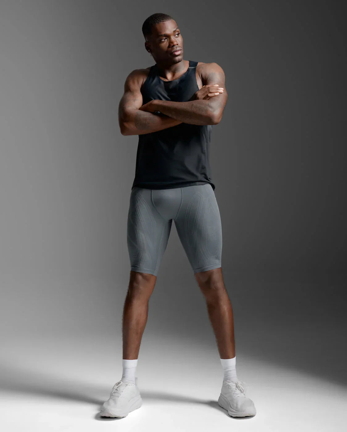 2XU Men's Light Speed Compression Shorts - TRB/BRF