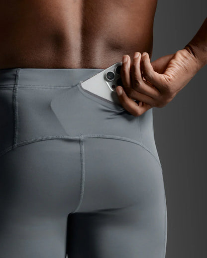 2XU Men's Light Speed Compression Shorts - TRB/BRF