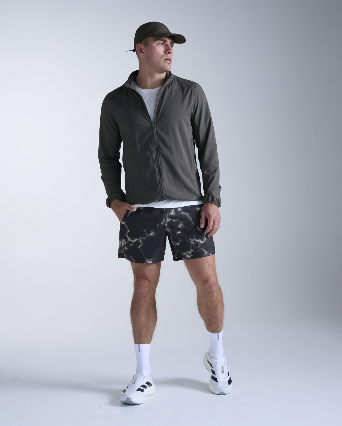 2XU Men's Aero Jacket - Flint/Black Reflective