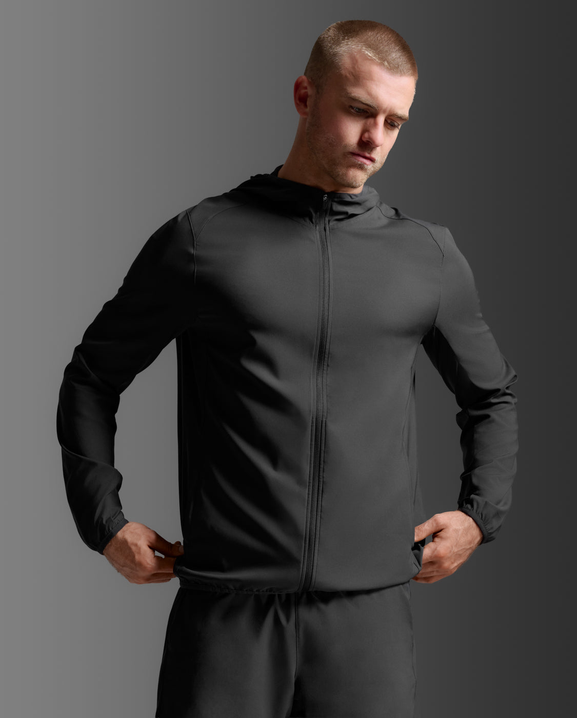 2XU Men's Aero Jacket - Black/Silver Reflective