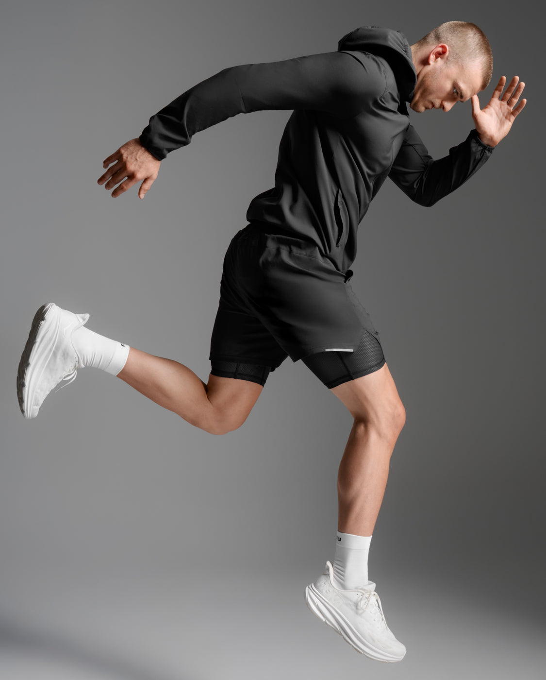 2XU Men's Aero Jacket - Black/Silver Reflective