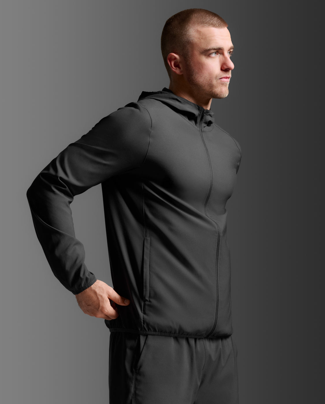 2XU Men's Aero Jacket - Black/Silver Reflective