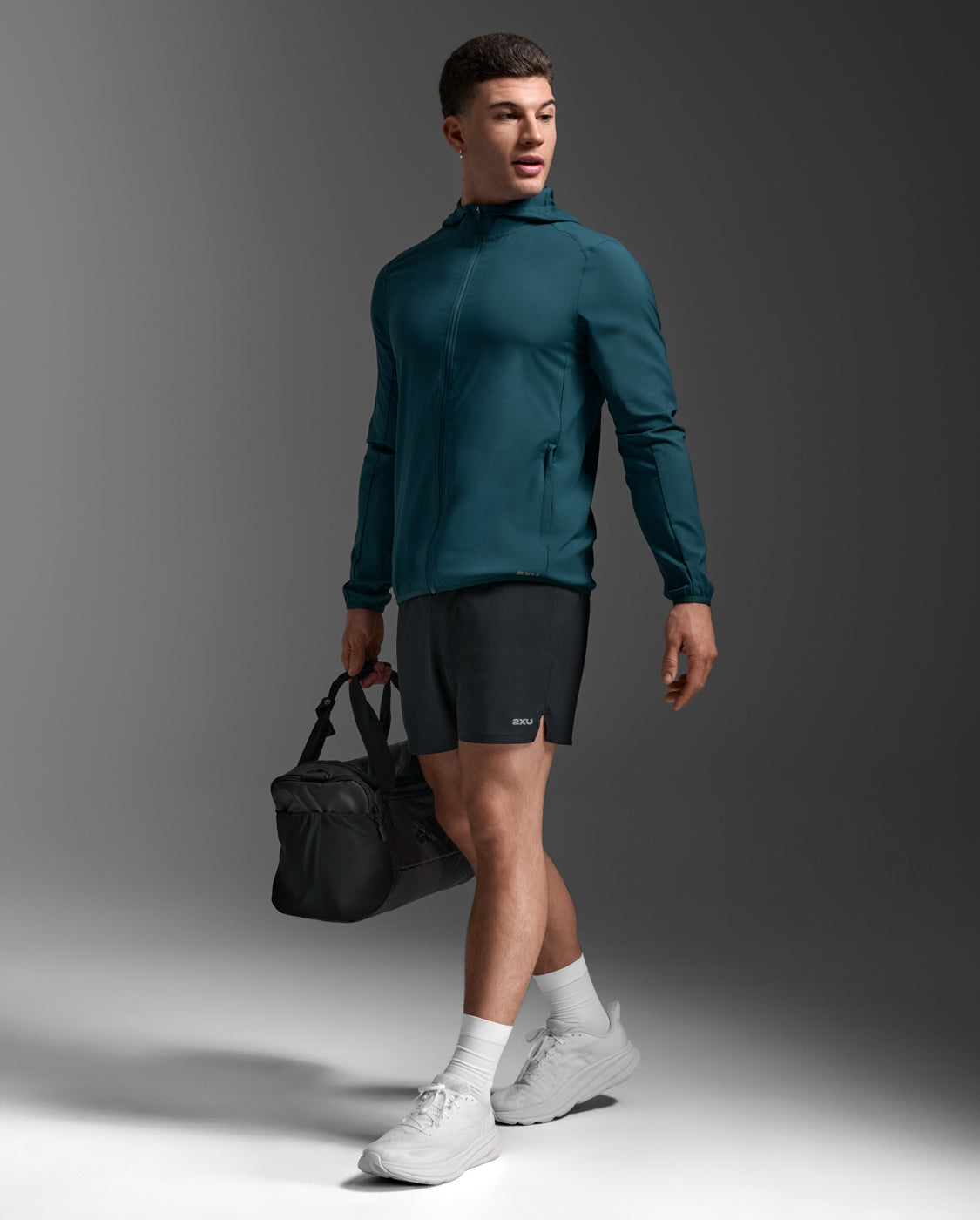 2XU Men's Aero Jacket - Dark Moss/Silver Reflective