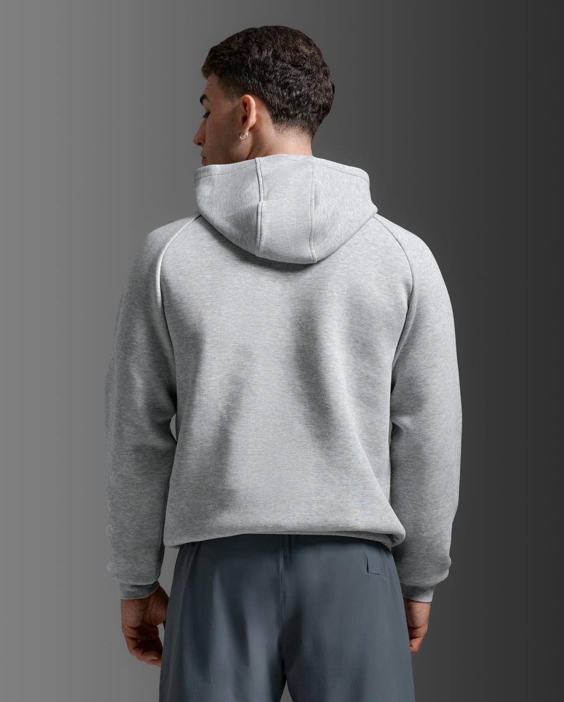 2XU Men's Motion Smooth Spacer Hoodie - Grey Marle/Grey Marle