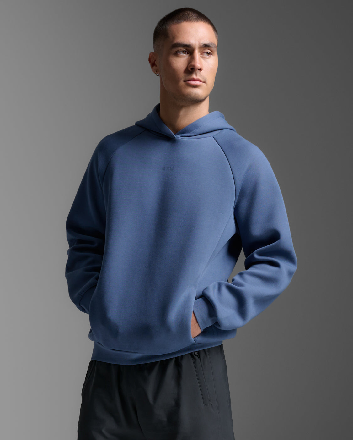 2XU Men's Motion Smooth Spacer Hoodie - Indigo/Indigo
