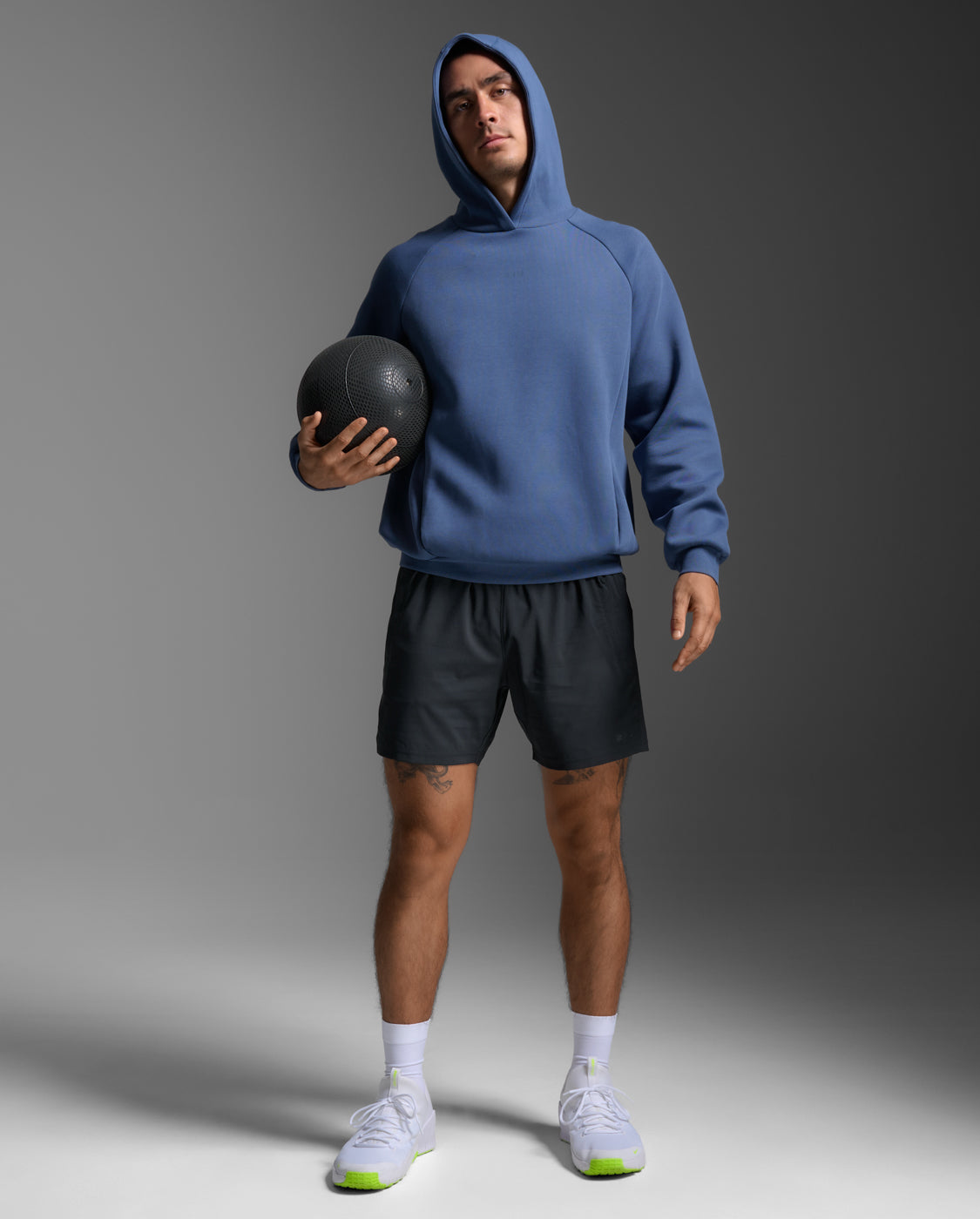 2XU Men's Motion Smooth Spacer Hoodie - Indigo/Indigo