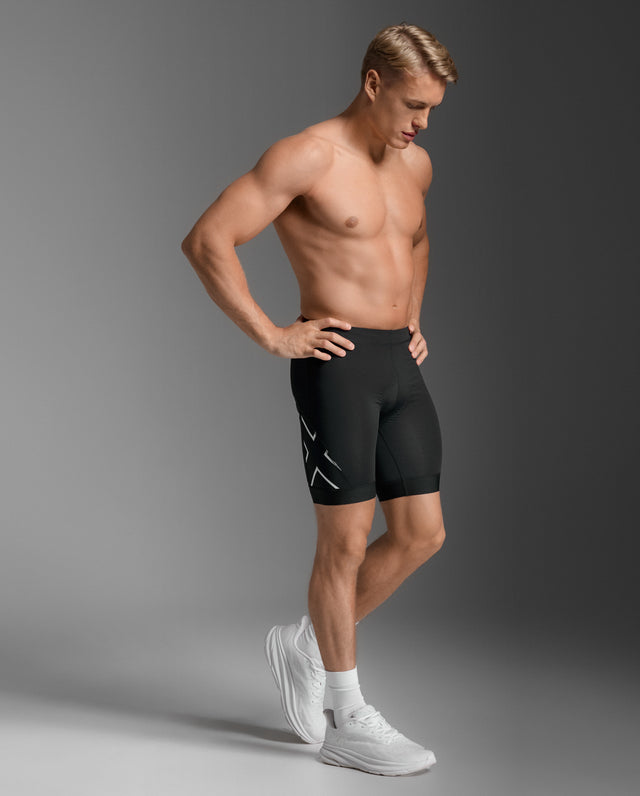 2XU Men's Core Tri 8inch Shorts MT7400B - Black/White