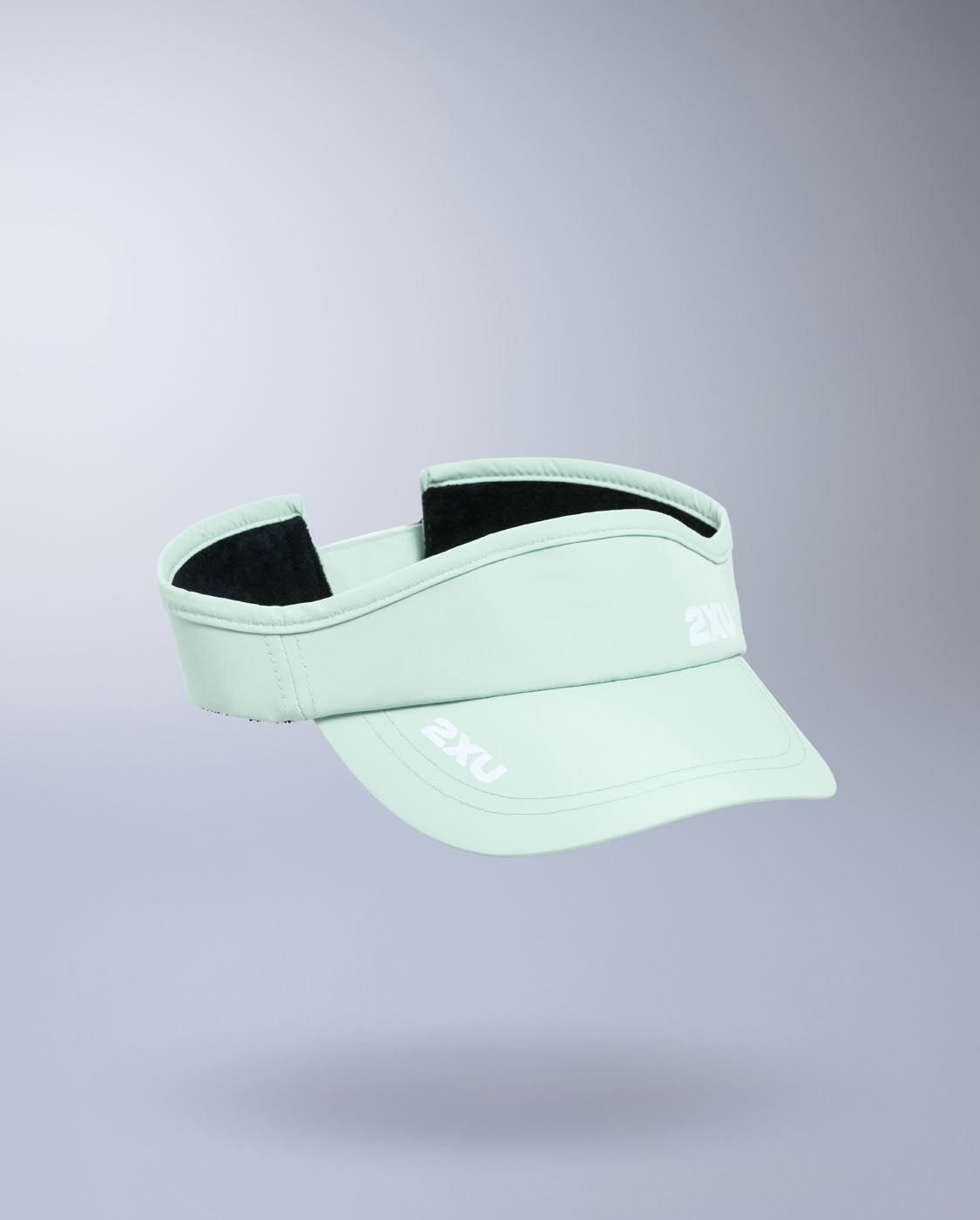 2XU Unisex's Run Visor - Mint Dust/White