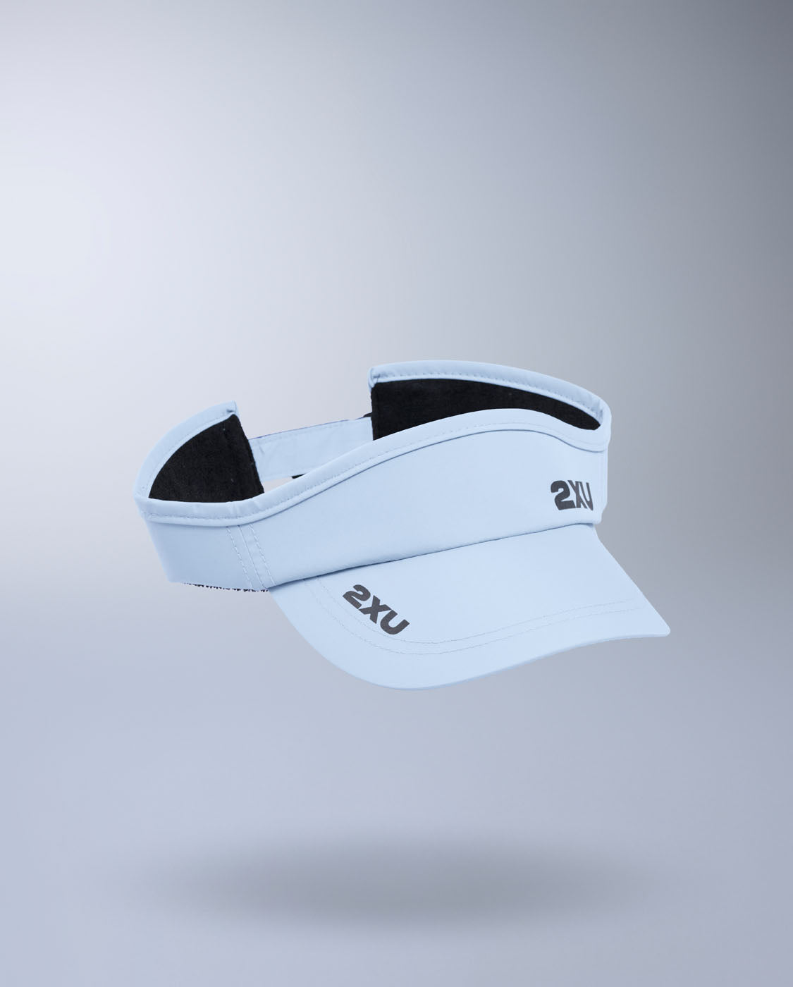 2XU Unisex's Run Visor - Moonstone/Black