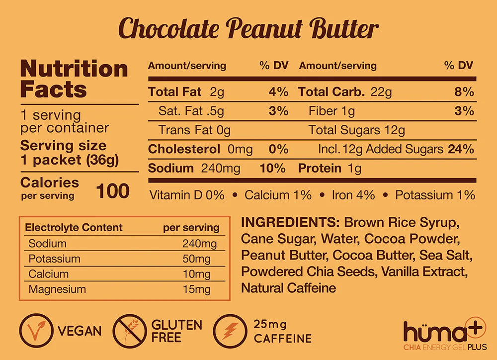 Huma Gel Plus - Peanut Butter & Chocolate