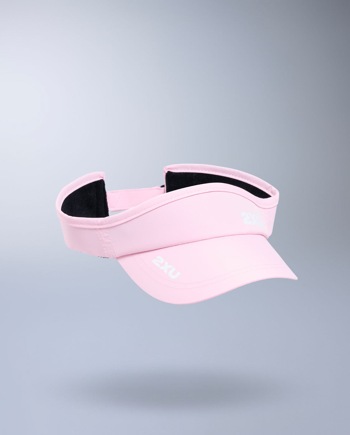 2XU Unisex's Run Visor - Pink Frost/White