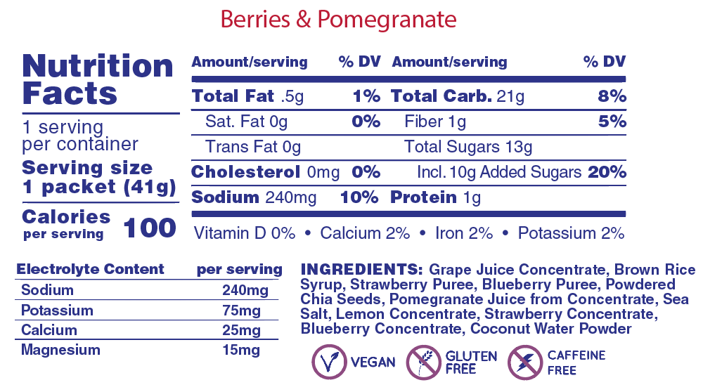 Huma Gel Plus - Berries + Pomegranate