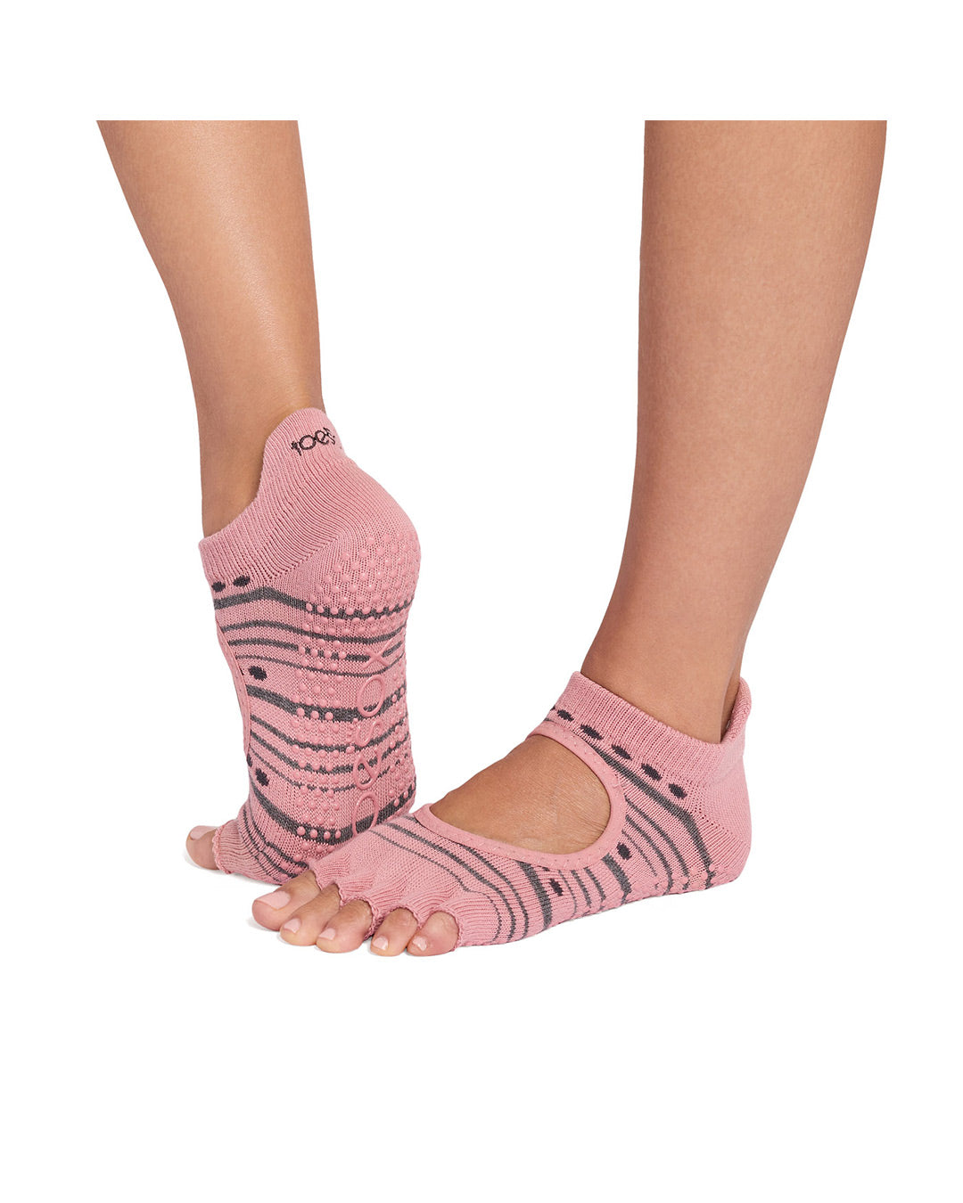 TOESOX Grip Half Toe Bellarina - Soft Red
