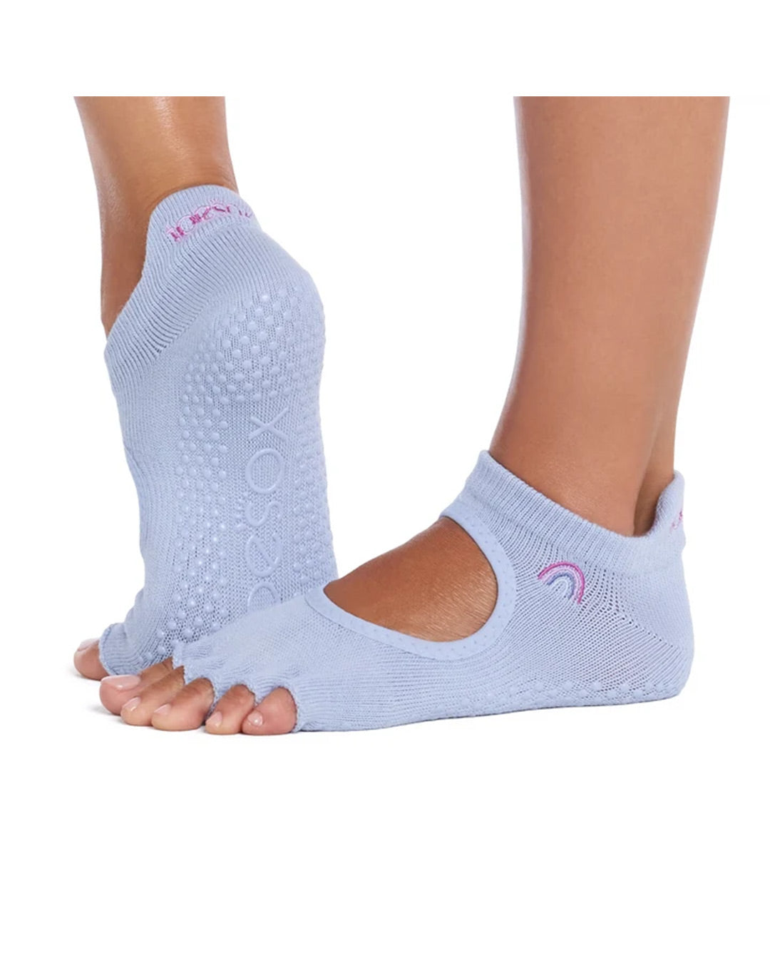 TOESOX Grip Half Toe Bellarina - Rainbow Skies