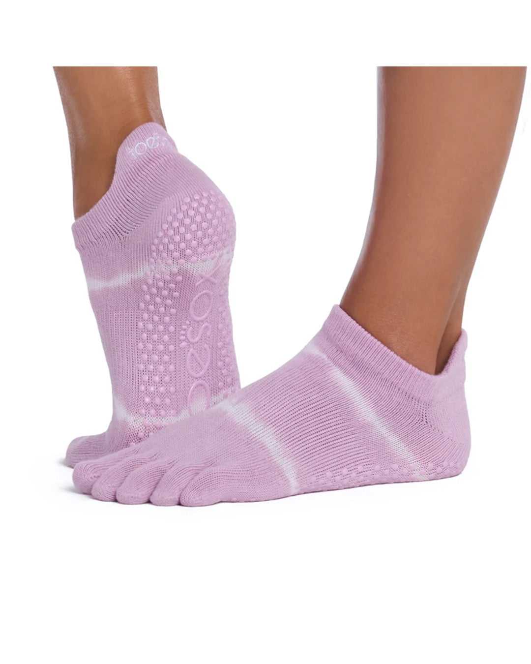 TOESOX Grip Full Toe Low Rise - Moonlit Stripe