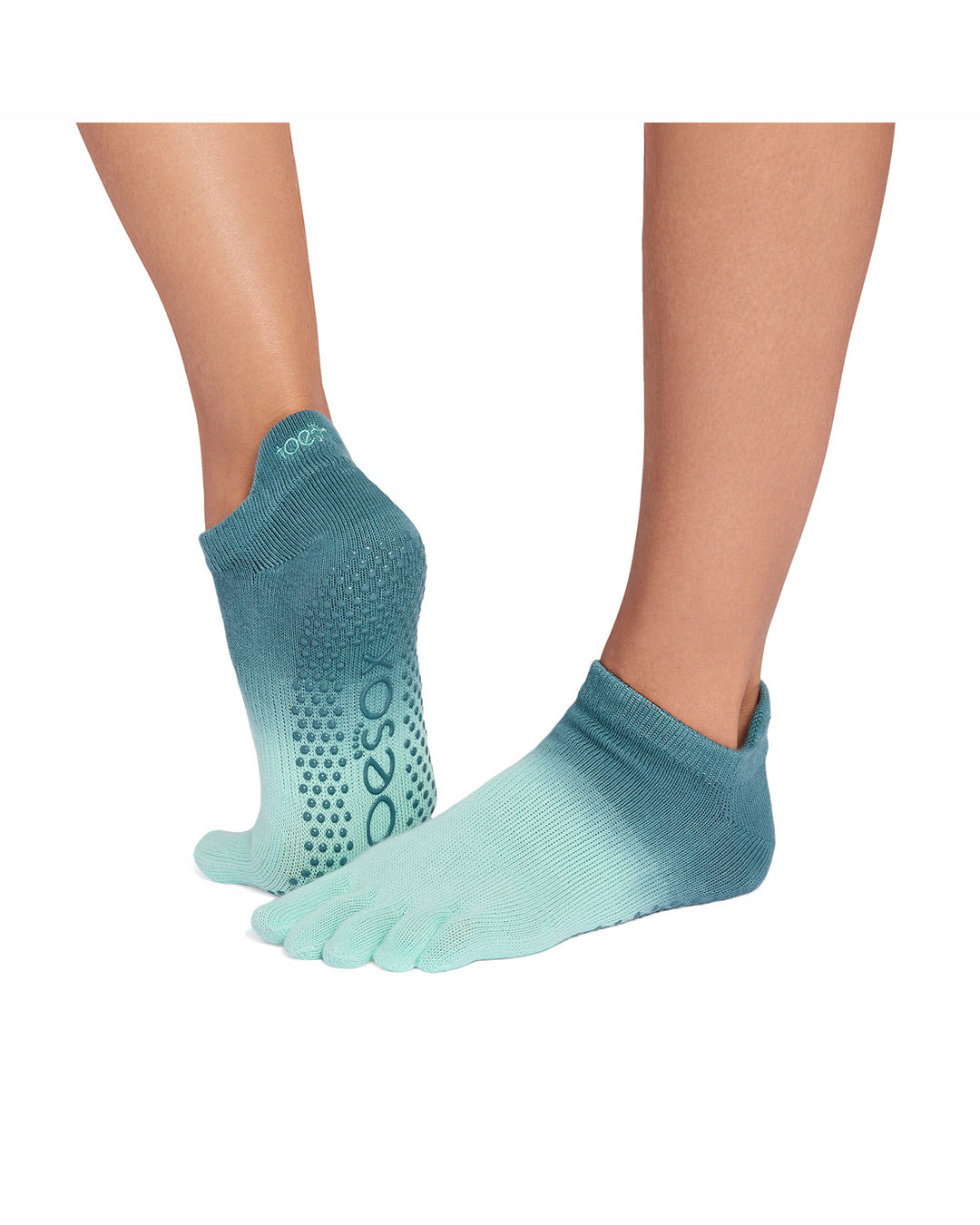 TOESOX Grip Full Toe Low Rise - Tidal