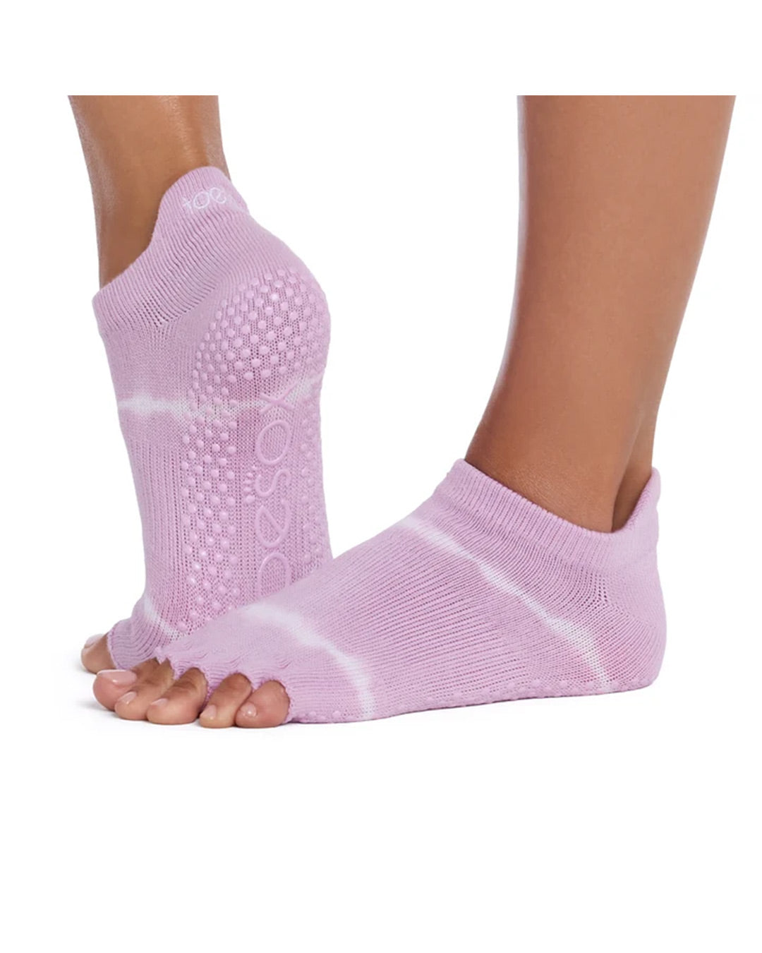 TOESOX Grip Half Toe Low Rise - Moonlit Stripe