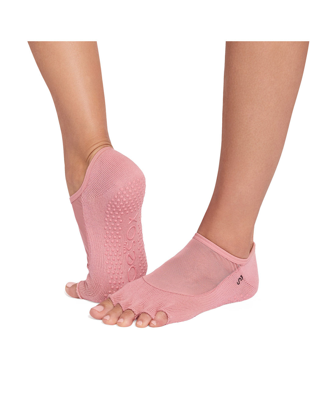 TOESOX Grip Half Toe Luna - Soft Red