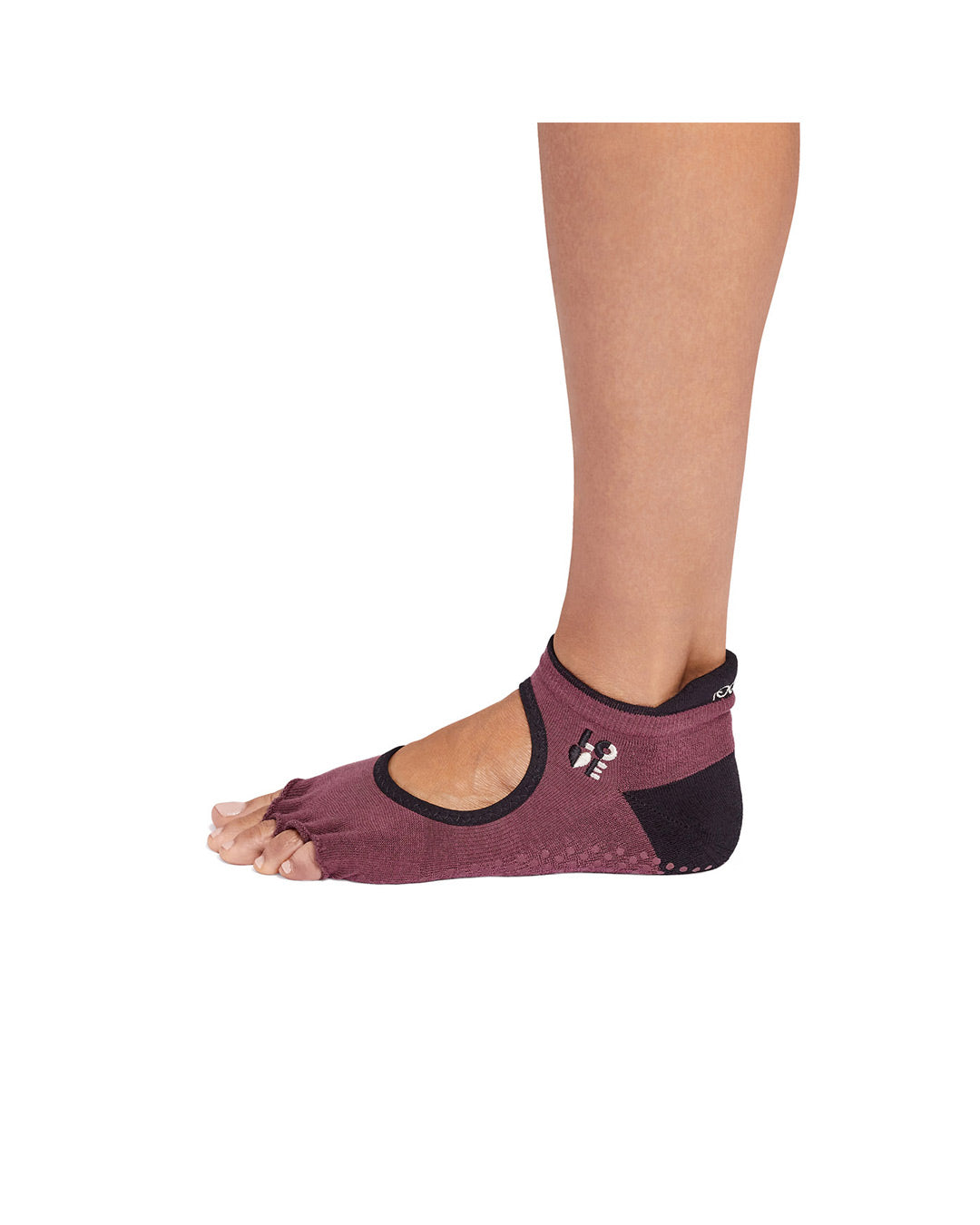 TOESOX Ultra Fine Knit Bellarina Half Toe - Love Hard