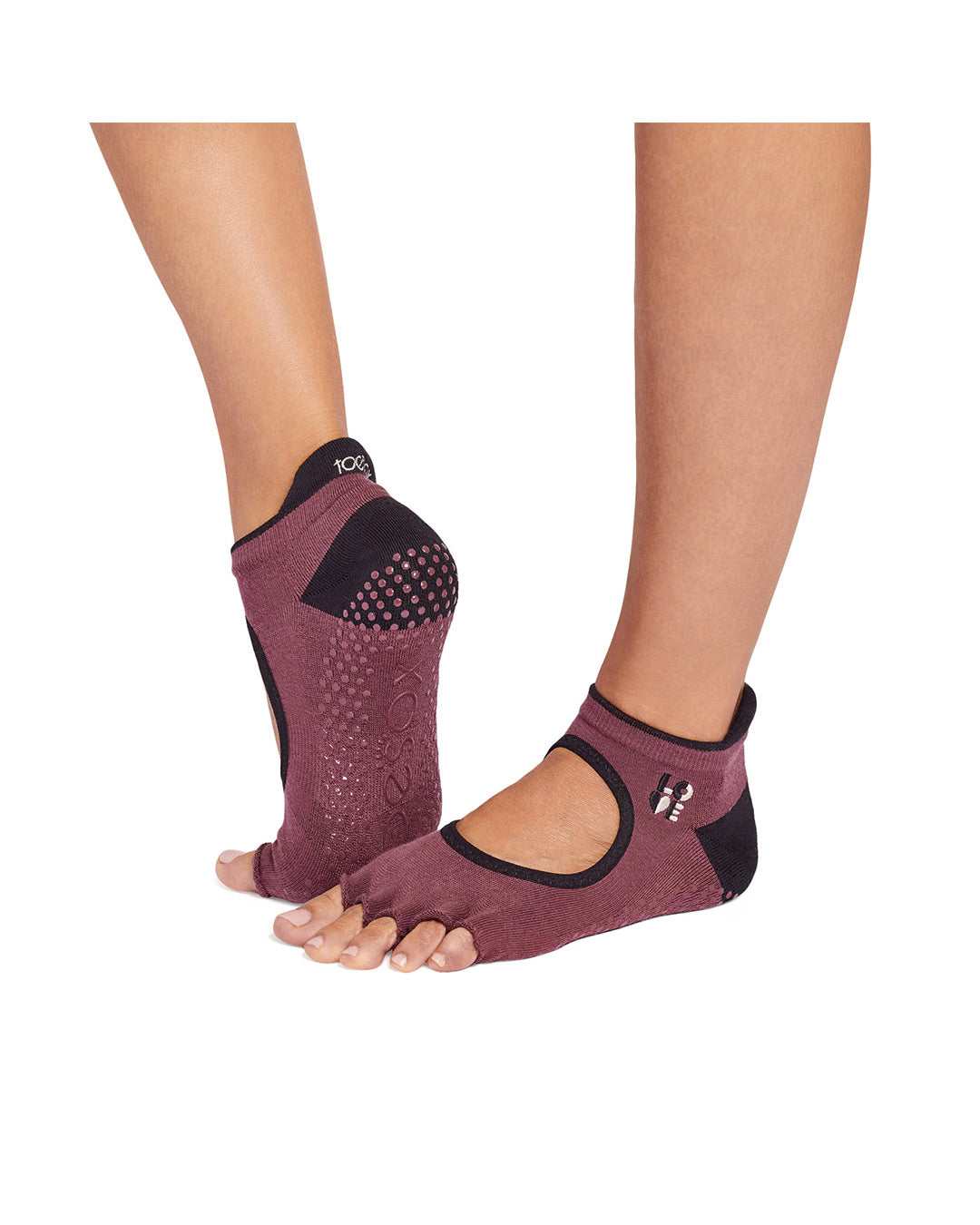TOESOX Ultra Fine Knit Bellarina Half Toe - Love Hard