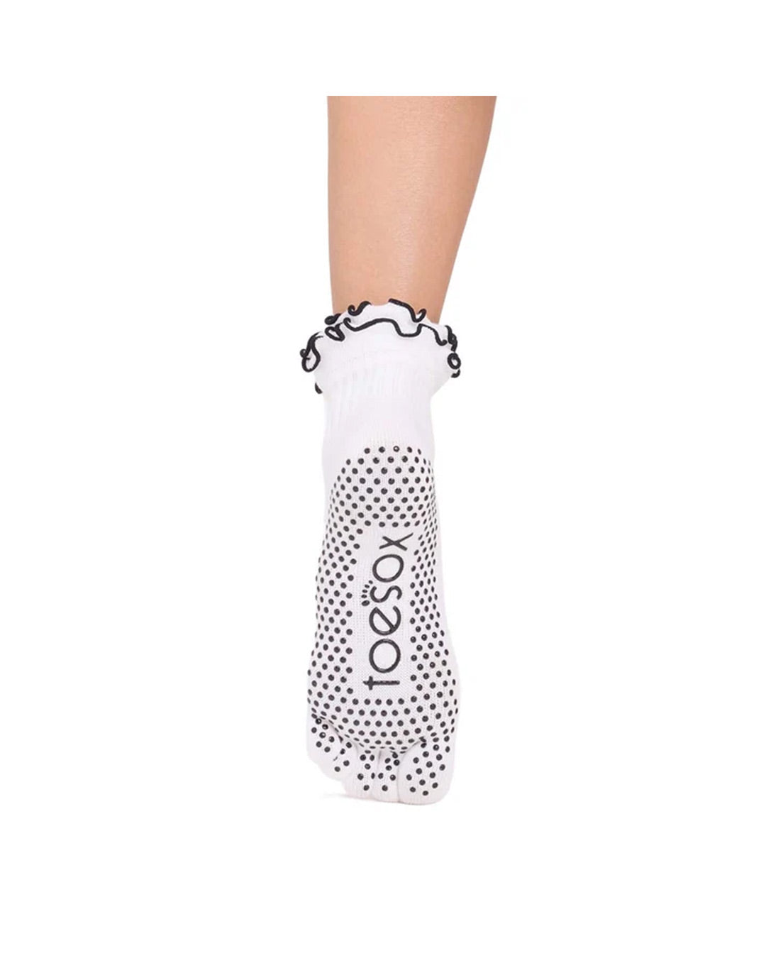TOESOX Grip Full Toe Melody Frilly - White