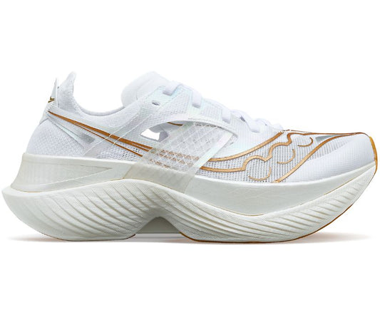 SAUCONY MEN'S ENDORPHIN ELITE-WHITE GOLD