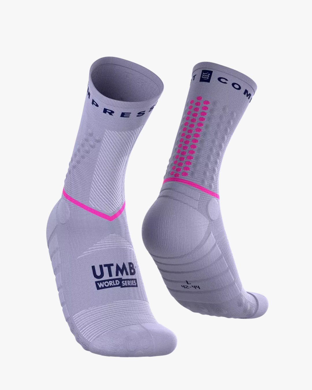 Compressport Unisex's Ultra Trail Socks v2.0 UTMB 2026 L1 - Lavender