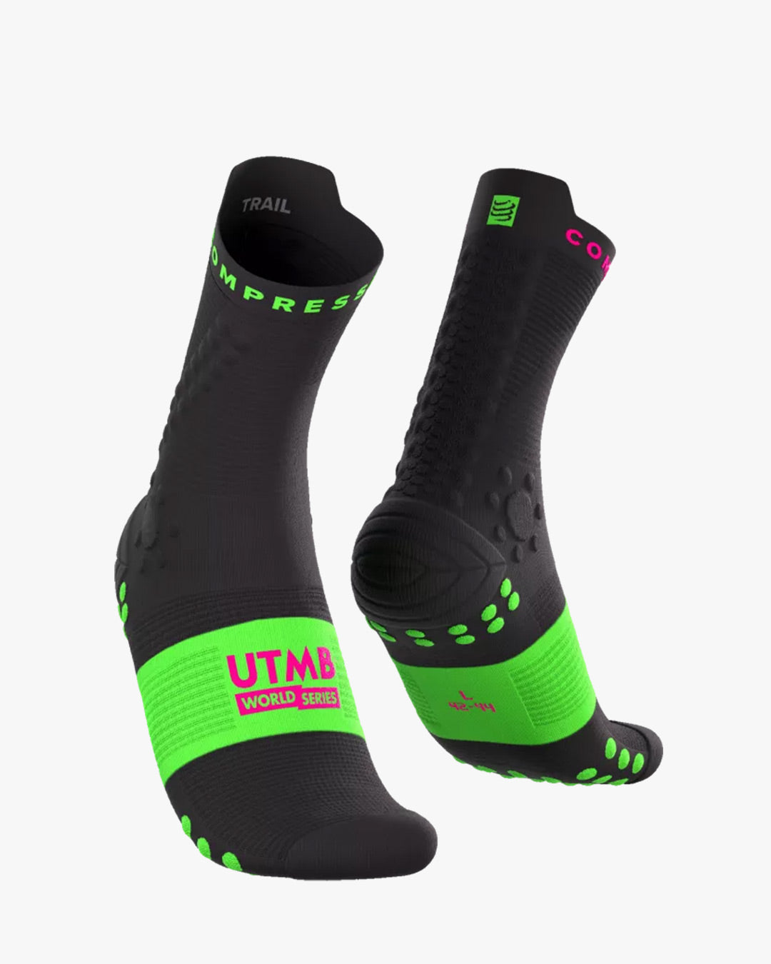 Compressport Unisex's Pro Racing Socks v4.0 Trail UTMB 2026 L1 - Black