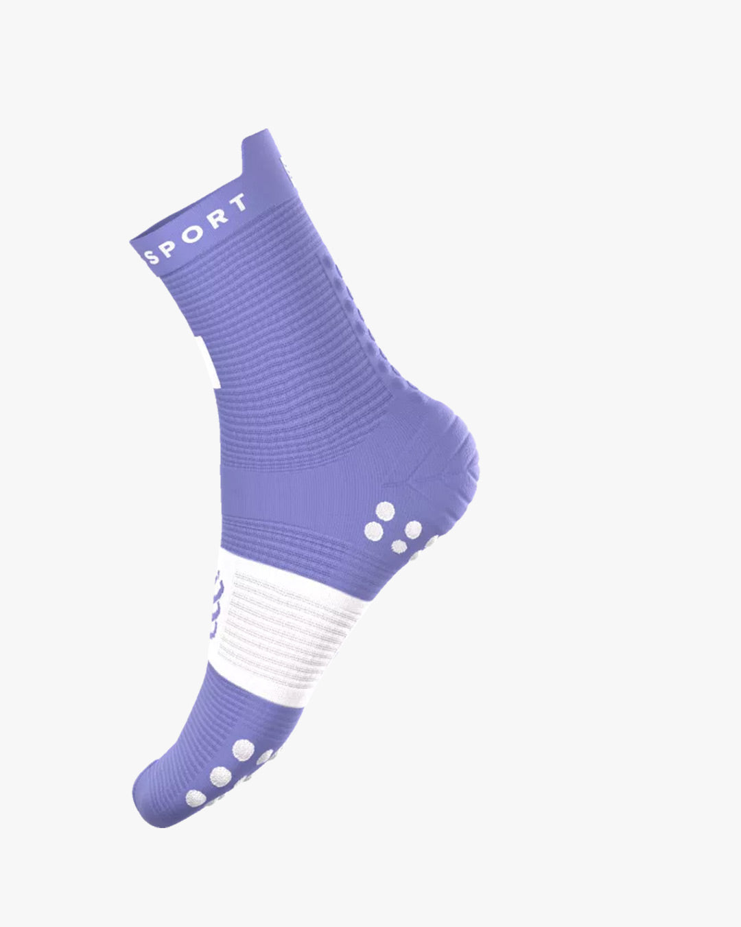 Compressport Unisex's Pro Racing Socks v4.0 Run High - Ironman 2026 - L1 - Jacaranda White