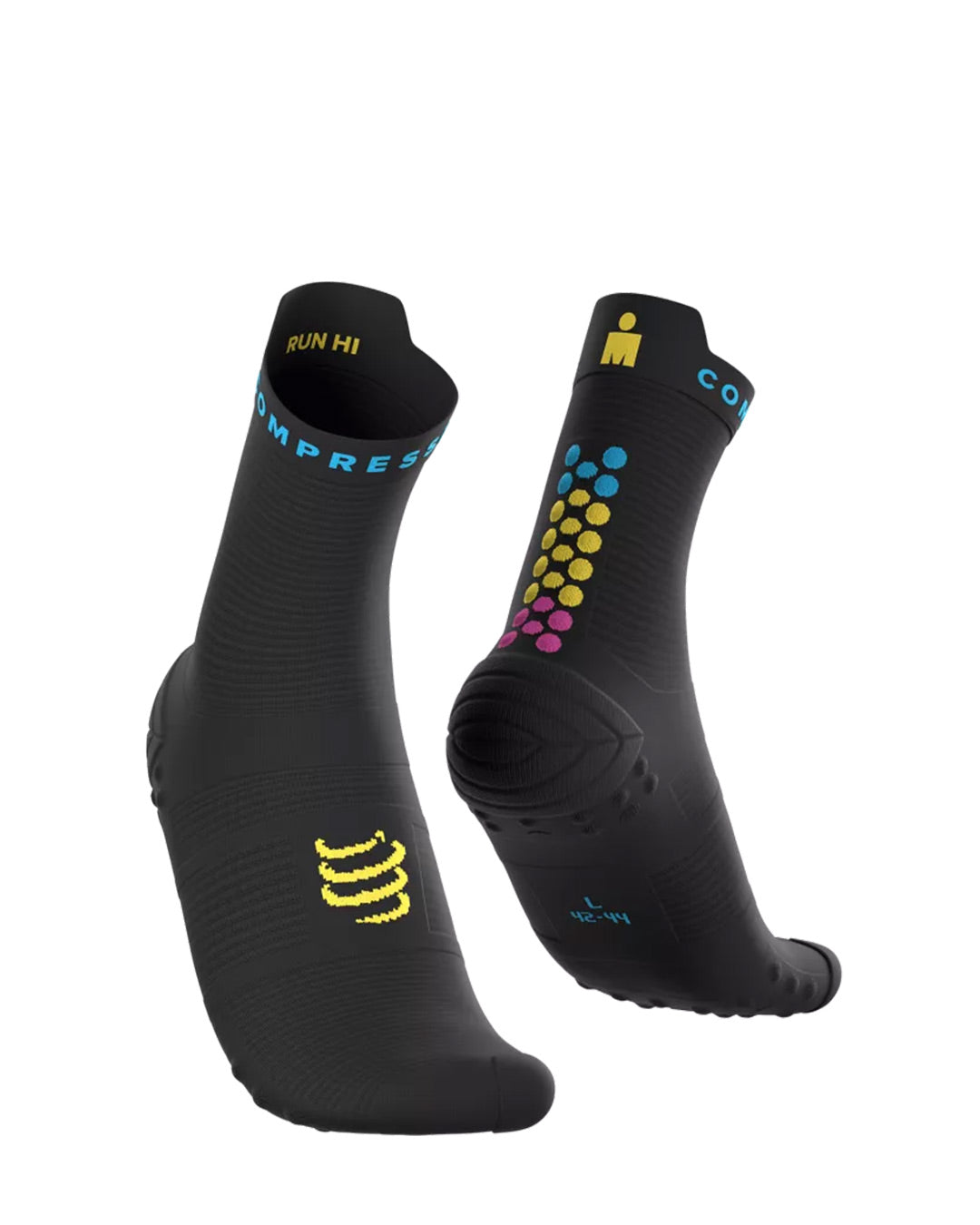 Compressport Unisex's Pro Racing Socks v4.0 Run High Ironman 2026 L2 - Black